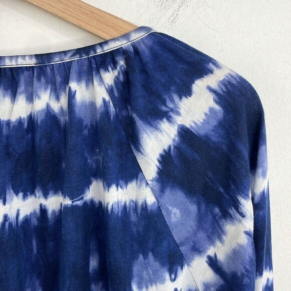 Michael Michael Kors Tie Dye Bell Sleeves w/ Ruffles Pull over round neck Small - Picture 9 of 13